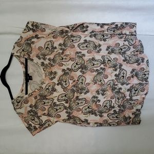 Nue Options Paisley Design,  Scoop Neck, Blouse 3x